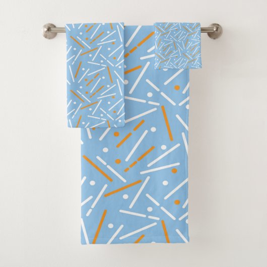 Linnen Patroon 6 Bad Handdoek (Insitu)