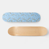 Linnen Patroon 6 Persoonlijk Skateboard (Horizontaal)