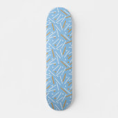 Linnen Patroon 6 Persoonlijk Skateboard (Voorkant)