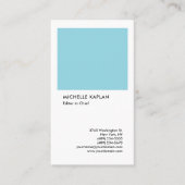 Linnen Professioneel Exclusief Speciaal Blauw Wit Visitekaartje (Voorkant)