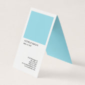 Linnen Professioneel Exclusief Speciaal Blauw Wit Visitekaartje (Voorkant)