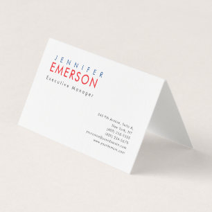 Linnen professionele minimalistische moderne effen visitekaartje