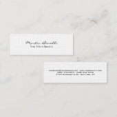 Linnen Slim Special Unieke Moderne Professional Mini Visitekaartje (Voorkant / Achterkant)