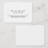 Linnen Speciaal Uniek Modern Professioneel Visitekaartje (Voorkant / Achterkant)