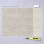 Linnen stof Twee Toon Natuurlijke Designer Chique Tissuepapier (Craft)