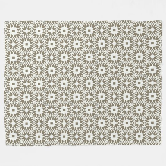 Linnen Tralie Fleece Deken (Voorkant (Horizontaal))