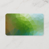 Linnen Trendy Blauw Groene Streep Creatief Modern Visitekaartje (Achterkant)