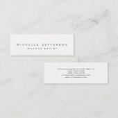 Linnen trendy make-up artist stijlvol Visitekaartj Mini Visitekaartje (Voorkant / Achterkant)