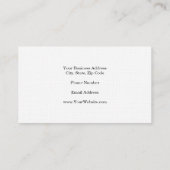 Linnen trendy minimalistische professionele klassi visitekaartje (Achterkant)