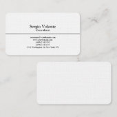 Linnen Trendy Plain Stijlvol Eenvoudig Visitekaartje (Voorkant / Achterkant)