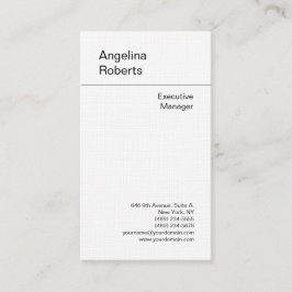 Linnen trendy professionele plain minimalist visitekaartje
