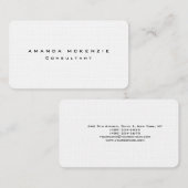 Linnen Trendy Uniek Creatief Minimalistisch Design Visitekaartje (Voorkant / Achterkant)