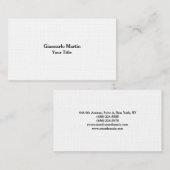 Linnen Unieke Originele Plain Mannelijke Minimalis Visitekaartje (Voorkant / Achterkant)