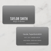 Linnen verbleken visitekaartje (Voorkant / Achterkant)