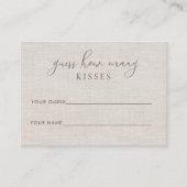 Linnen Wildflower Vrijgezellenfeest Game Kaart Plaatskaartje (Voorkant)