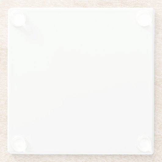Linnen wit, gebroken wit glazen onderzetter (Achterkant)