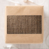 Linnen zak achtergrond,  stijl 2 etiket (Insitu)