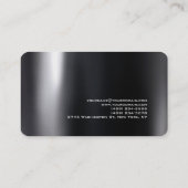 Linnen Zwart Grijs Rood Kleur Haar Stylist Salon Visitekaartje (Achterkant)