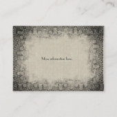  linnen zwarte kant hotelbehuizing invoegen informatiekaartje (Achterkant)