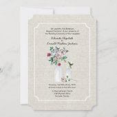  linnenbloemen en melkflessen kaart (Voorkant)