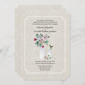  linnenbloemen en melkflessen kaart (Voorkant / Achterkant)