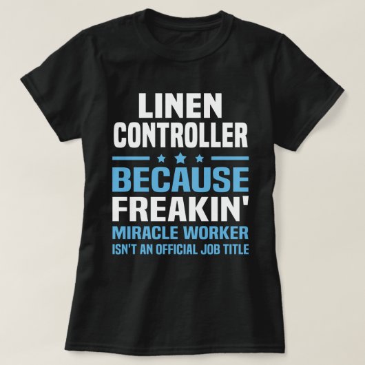 linnencontroller t-shirt (Design voorkant)