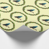 Linnie Kerstmis Wreath Cadeaupapier (Hoek)