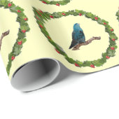 Linnie Kerstmis Wreath Cadeaupapier (Rol Hoek)