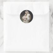 L'Innocence 1893 William - Adolphe Bouguereau Ronde Sticker (Tas)