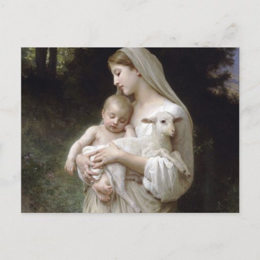 L'Innocence, William-Adolphe Bouguereau Briefkaart (Voorkant)