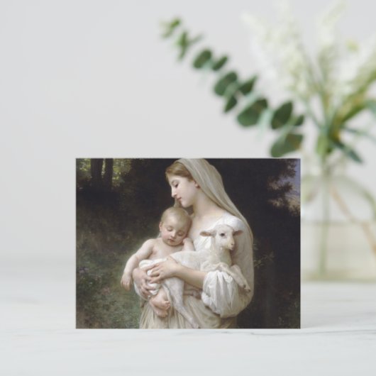 L'Innocence, William-Adolphe Bouguereau Briefkaart (Staand voorkant)