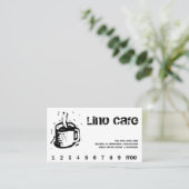 Lino Cafe Punch / Loyalty Card (Staand voorkant)