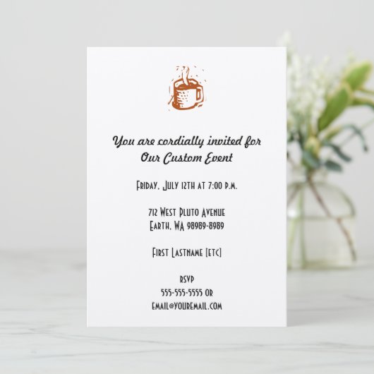 Lino Cup Kaart (Staand voorkant)