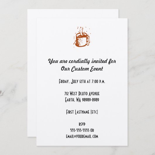 Lino Cup Kaart (Voorkant / Achterkant)