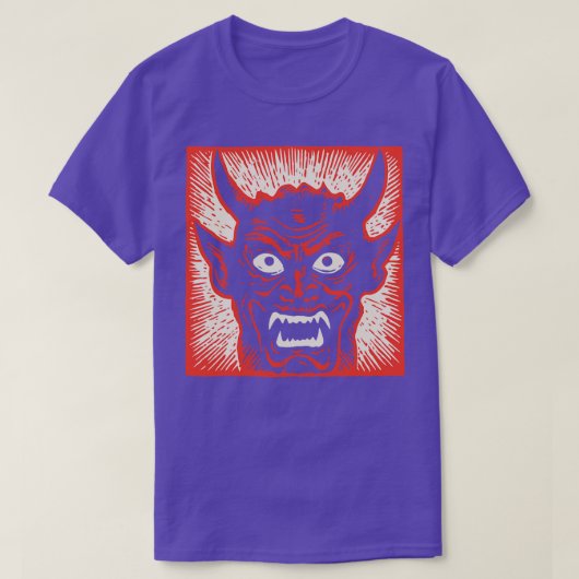 Lino Cut Devil 10 T-shirt (Design voorkant)