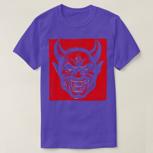 Lino Cut Devil 5 T-shirt (Design voorkant)
