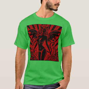 Lino gesneden duivel meisje 2 t-shirt