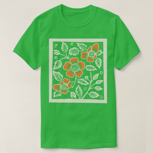 Lino gesneden vogels 10 t-shirt (Design voorkant)