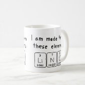 Lino periodieke lijstnaam mok (Voorkant rechts)