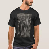 Linocut Abstracte kunst T-shirts (Voorkant)