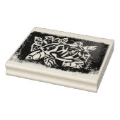 Linocut-Roos Rubberstempel (Stempel)