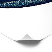 Linocut witte en zwarte kat slapen samen perfect poster (Hoek)