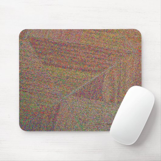 LINOLEUM ABSTRACT MUISMAT (Met muis)