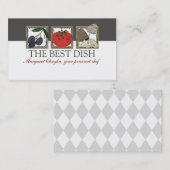 linoleum heeft de Italiaanse kokerij van voedselko Visitekaartje (Voorkant / Achterkant)