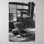 Linotype Newspaper Layout Machine Poster (Voorkant)