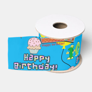 Lint, 10 Happy 10th Birthday Ribbon Grosgrain Lint