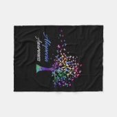 Lint Alopecia Awareness Fleece Deken (Voorkant (Horizontaal))