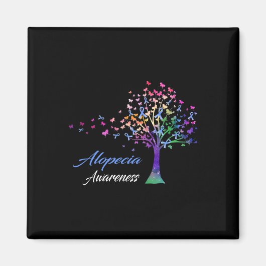 Lint Alopecia Awareness Magneet (Voorkant)
