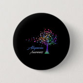 Lint Alopecia Awareness Ronde Button 5,7 Cm (Voorkant)