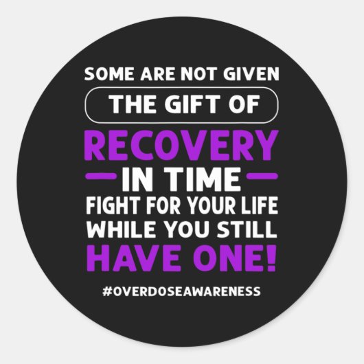 Lint. Bewustzijn bij overdosering 1 Ronde Sticker (Voorkant)